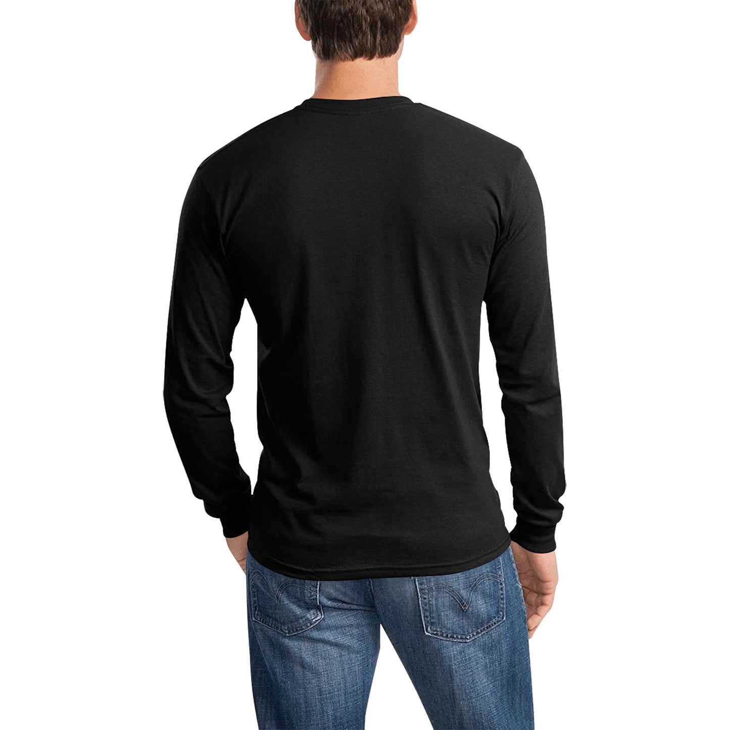 Jet Black Collection Men's Long Sleeve T-shirt(ModelT51) - ELITA IMPERIA INC.