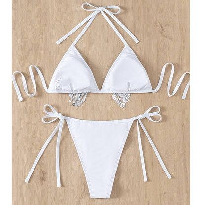 New Sequined Pendant Sexy Bikini Split Swimsuit - ELITA IMPERIA INC.