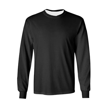 Jet Black Collection Men's Long Sleeve T-shirt(ModelT51) - ELITA IMPERIA INC.