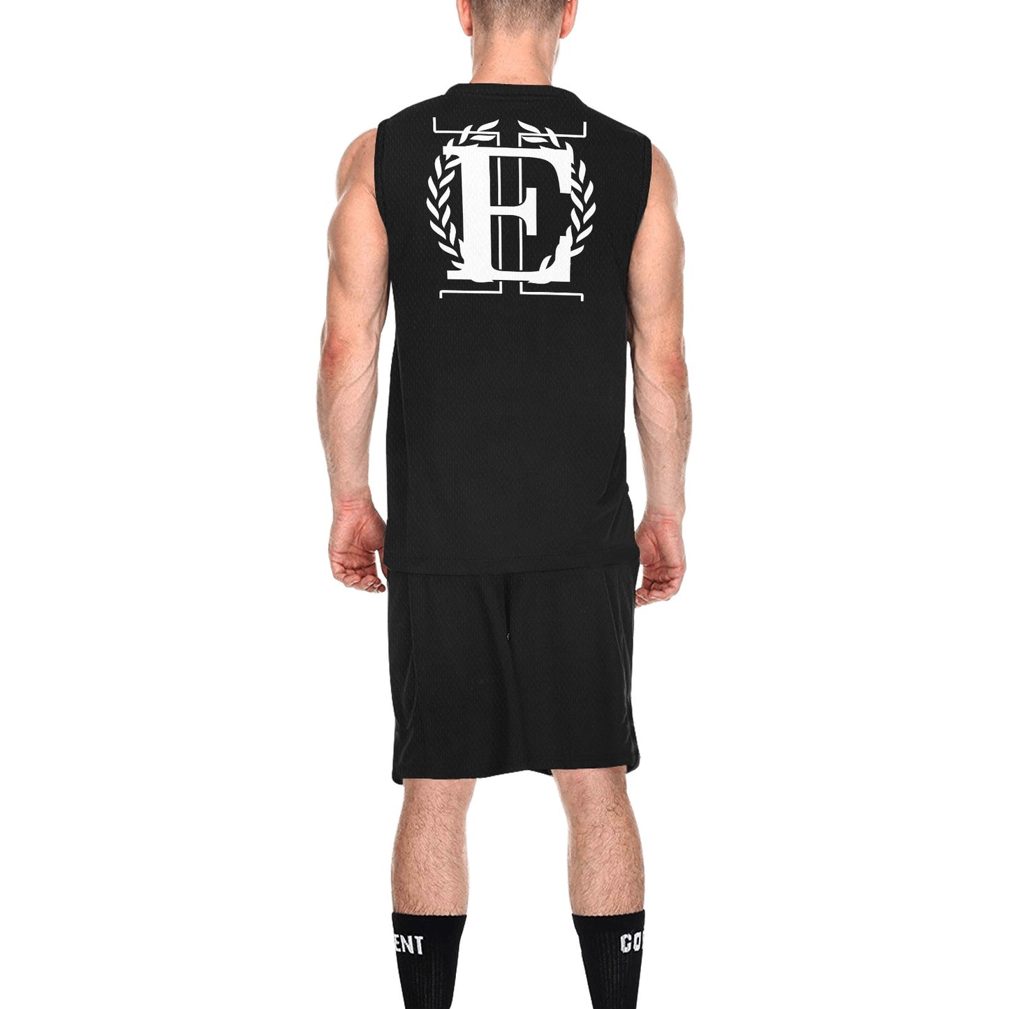 ELITA IMPERIA™ EI Symbol Design Men's Basketball Tracksuit (MODEL T23) - Black - ELITA IMPERIA INC.