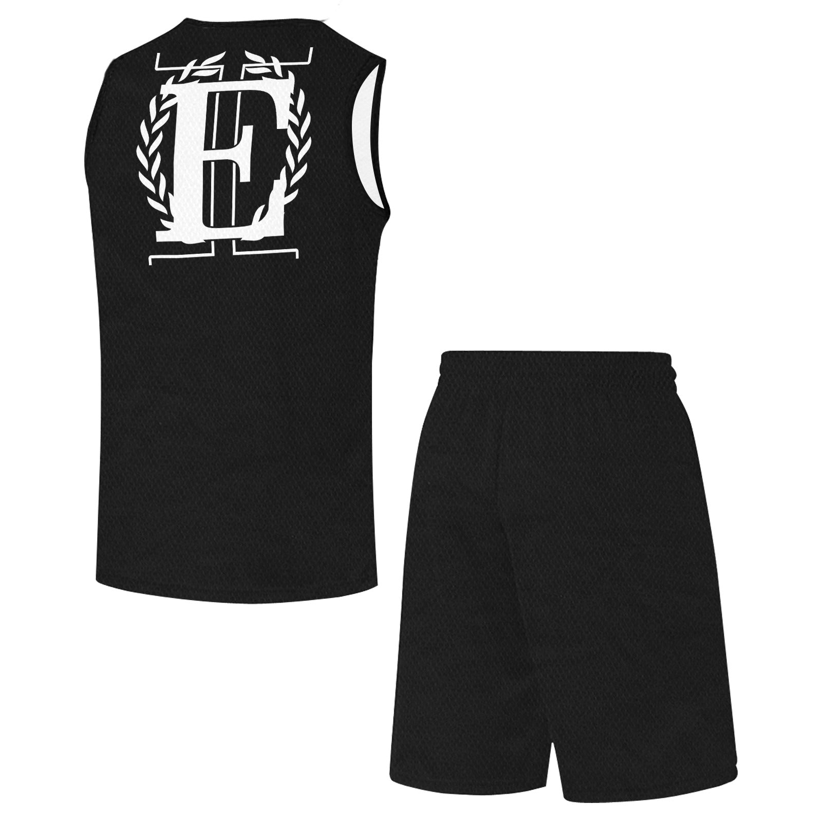 ELITA IMPERIA™ EI Symbol Design Men's Basketball Tracksuit (MODEL T23) - Black - ELITA IMPERIA INC.